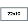 thumbnail image 1 of 22x10 Frame Blue Scuffed Farm Board Solid Wood Picture Frame Width 0.75 Inches | Interior Depth 0.5, 1 of 8