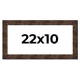 thumbnail image 1 of 22x10 Frame Brown Burl Real Wood Picture Frame Width 1.625 Inches | Interior Frame Depth 0.5 Inches, 1 of 8