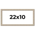 thumbnail image 1 of 22x10 Frame Grey Solid Wood Picture Frame Width 1 Inches | Interior Frame Depth 0.5 Inches |, 1 of 8