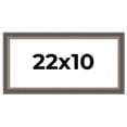 thumbnail image 1 of 22x10 Frame Silver Real Wood Picture Frame Width 1.25 Inches | Interior Frame Depth 0.5 Inches |, 1 of 8
