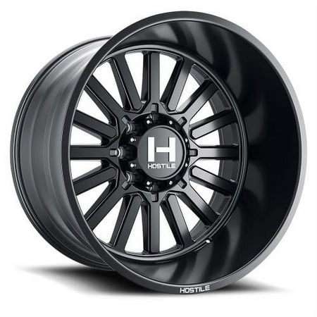 22x10 Hostile H127 Titan Asphalt (Satin Black) Wheel 8x6.5 (-25mm)