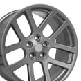 thumbnail image 1 of OE Wheels DG51 22 Inch Rim Fits Ram SRT Style 5x139.7 22x10 Gloss Gunmetal - Hollander 2223 (1), 1 of 5