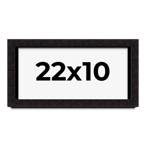 22x10 Shadow Box Black Solid Wood Display Picture Frame | 1 Inch Rabbet Depth | | 1.375 Inch