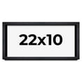 thumbnail image 1 of 22x10 Shadow Box Frame Black | 1 Inches Deep Real Wood Farmhouse Shadowbox Display Frame | UV, 1 of 6