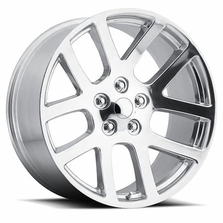 New 22x10 Inch Wheel for Ram Truck SRT10 FR 60 Style 22 inch Chrome Alloy Rim 5x5.5" Bolt-Pattern 25mm Offset - Factory Reproduction Wheel