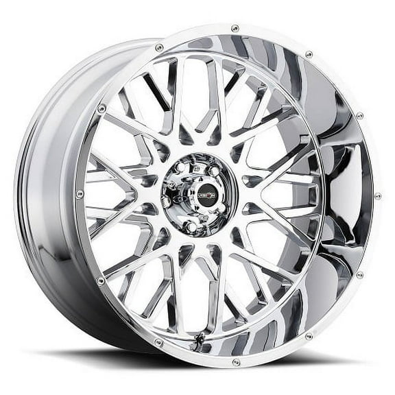 22x10 Vision 412 Rocker Chrome Wheel 8x6.5 (-19mm)