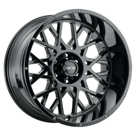 22x10 Vision 412 Rocker Gloss Black Wheel 6x5.5 (-19mm)