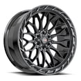 thumbnail image 1 of 22x10 Vortek VRP-503 Black Diamond Cut Ring W/ Dark Tint Wheel 5x5/5x5.5 (-18mm), 1 of 2