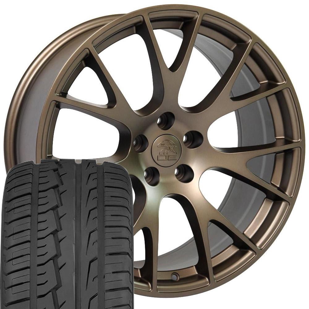 OE Wheels DG69 22 Inch Rims and Tires Fit Ram Hellcat Style 5x139.7 ...