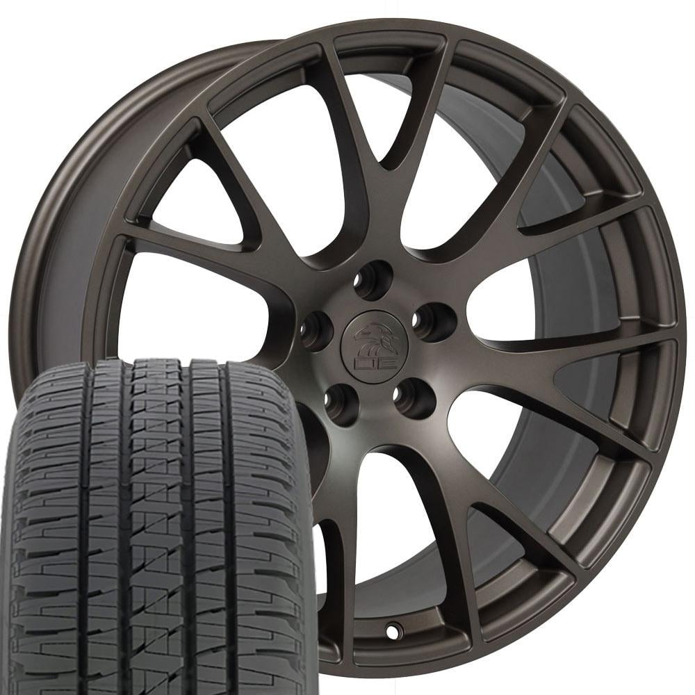OE Wheels DG69 22 Inch Rims and Tires Fit Ram Hellcat Style 5x139.7 ...