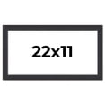 thumbnail image 1 of 22x11 Frame Black Real Wood Picture Frame Width 1.25 Inches | Interior Frame Depth 0.5 Inches |, 1 of 8