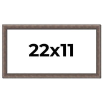22x11 Frame Silver Real Wood Picture Frame Width 1.25 Inches | Interior Frame Depth 0.5 Inches |