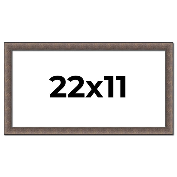 22x11 Frame Silver Real Wood Picture Frame Width 1.25 Inches | Interior Frame Depth 0.5 Inches |