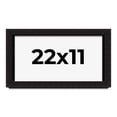 thumbnail image 1 of 22x11 Shadow Box Black Solid Wood Display Picture Frame | 1 Inch Rabbet Depth | | 1.375 Inch, 1 of 4