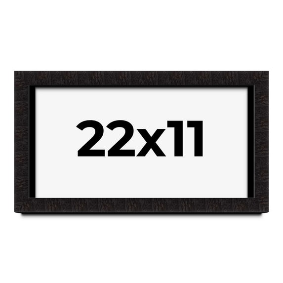 22x11 Shadow Box Black Solid Wood Display Picture Frame | 1 Inch Rabbet Depth | | 1.375 Inch