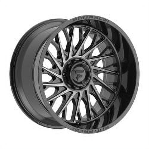 22x12 Fittipaldi FA08MBDT Gloss Black Mach W/ Dark Tint Wheel 5x5 (-44mm)