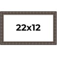 22x12 Frame Black Bamboo Solid Wood Picture Frame Width 1.5 Inches