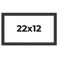 thumbnail image 1 of 22x12 Frame Black Real Wood Picture Frame Width 1.25 Inches | Interior Frame Depth 0.5 Inches |, 1 of 8