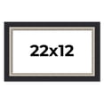 thumbnail image 1 of 22x12 Frame Black Real Wood Picture Frame Width 2.25 Inches | Interior Frame Depth 0.5 Inches |, 1 of 8
