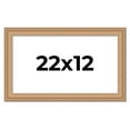 thumbnail image 1 of 22x12 Frame Charleston Honey Brown Solid Wood Picture Frame Width 1.75 Inches | Interior Depth 0.5, 1 of 8