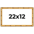 thumbnail image 1 of 22x12 Frame Gold Bamboo Solid Wood Picture Frame | 1 Inch Moulding Width | Interior Frame Depth, 1 of 8