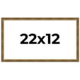 thumbnail image 1 of 22x12 Frame Gold Kingsley Distressed Solid Wood Picture Frame Width 0.75 Inches | Interior Frame, 1 of 8