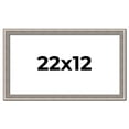 thumbnail image 1 of 22x12 Frame Grey Real Wood Picture Frame Width 1.25 inches | Interior Frame Depth 0.5 inches | Hans, 1 of 8