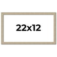 thumbnail image 1 of 22x12 Frame Grey Solid Wood Picture Frame Width 1 Inches | Interior Frame Depth 0.5 Inches |, 1 of 8