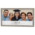 thumbnail image 1 of 22x12 Frame Grey Solid Wood Picture Frame Width 1 Inches | Interior Frame Depth 0.5 Inches |, 1 of 8
