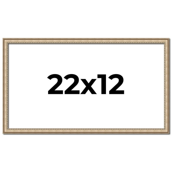 22x12 Frame Silver Real Wood Picture Frame Width 0.75 Inches | Interior Frame Depth 0.5 Inches |