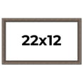 thumbnail image 1 of 22x12 Frame Silver Real Wood Picture Frame Width 1.25 Inches | Interior Frame Depth 0.5 Inches |, 1 of 8