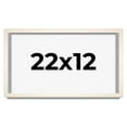 thumbnail image 1 of 22x12 Frame White Wash Solid Wood Picture Frame | 0.75 Inch Moulding Width | Includes UV Acrylic, 1 of 8