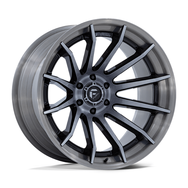 22x12 Fuel FC403 Burn Gloss Black W/ Brushed Gray Tint FORGED Wheel 5x5  (-44mm) - Walmart.com