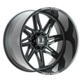thumbnail image 1 of 22x12 Hostile FORGED HF07 Tomahawk Gloss Black RIGHT Wheel 8x6.5 (-44mm), 1 of 2