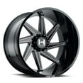thumbnail image 1 of 22x12 Hostile H119 DAGR Blade Cut (Gloss Black Milled) LEFT Wheel 6x135 (-44mm), 1 of 2