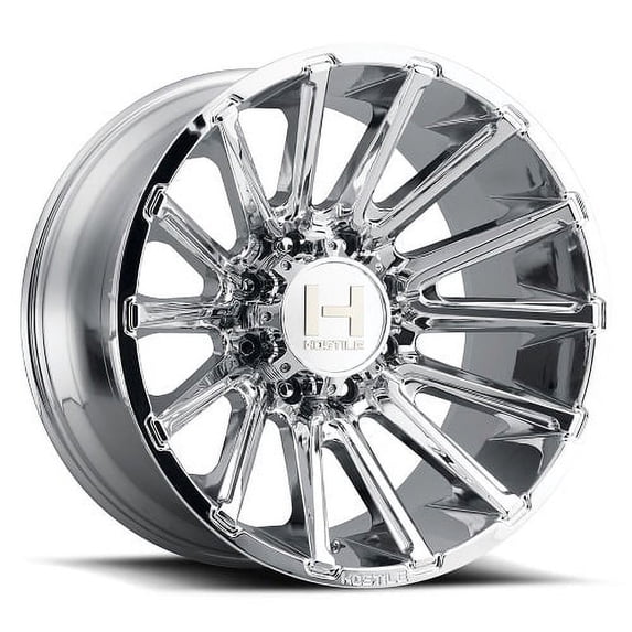 22x12 Hostile H123 Typhoon Armor Plated (Chrome) Wheel 8x170 (-44mm)