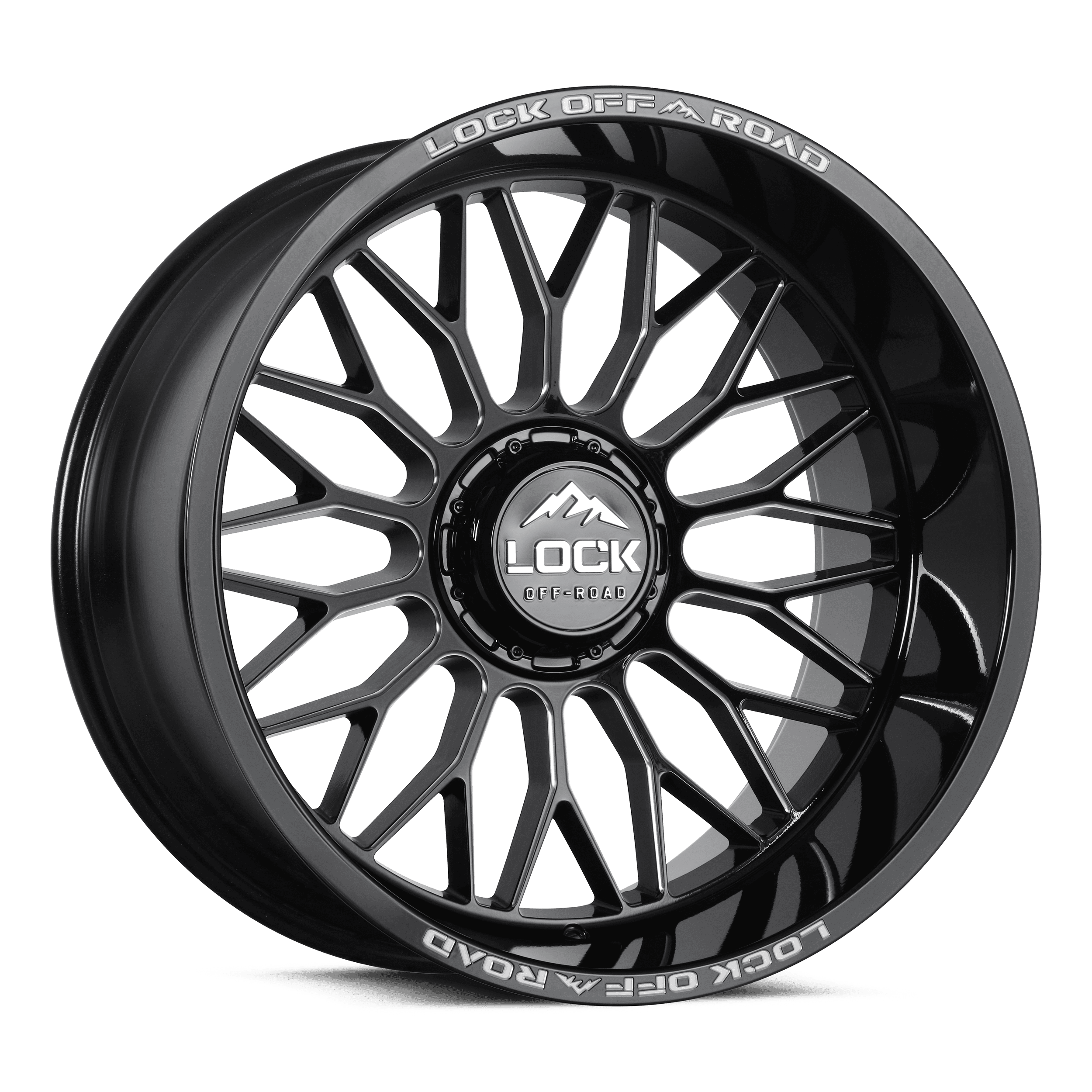 Lock Off-Road Lock Extreme Rampage Gloss Black Milling 12-22