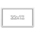thumbnail image 1 of 22x12 Shadow Box Frame White | 2 Inches Deep Real Wood Contemporary Shadowbox Display Frame | UV, 1 of 8