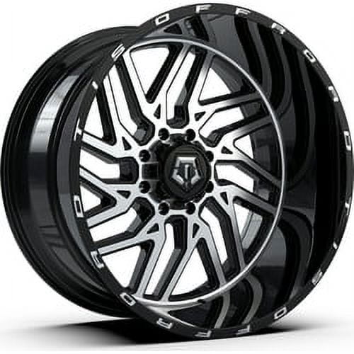 22x12 TIS 544MB Gloss Black w/Machined Face Wheel 8x6.5 (-44mm)