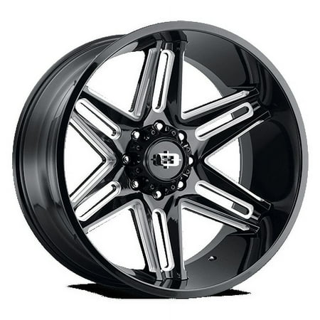 Vision Offroad 363 22x12 5x139.7 -51et Gloss Black Milled Spoke wheel