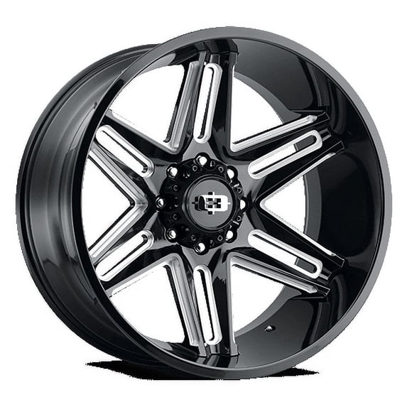 Vision Offroad 363 22x12 5x139.7 -51et Gloss Black Milled Spoke wheel