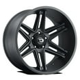thumbnail image 1 of 22x12 Vision 363 Razor Satin Black Wheel 8x180 (-51mm), 1 of 2