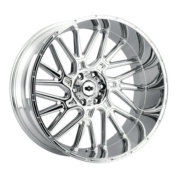22x12 Vision 404 Brawl Chrome Wheel 8x6.5 (-51mm)