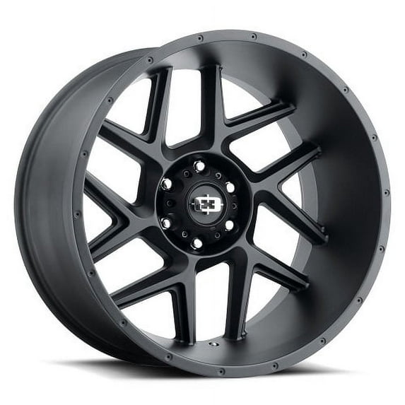 22x12 Vision Off-Road 360 Sliver Satin Black Wheel 5x5 (-51mm)