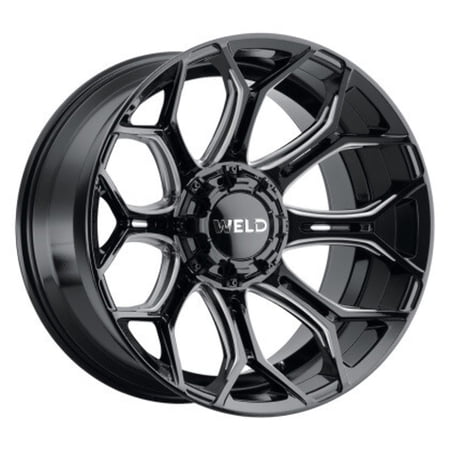22x12 WELD Off-Road W111 Gradient Gloss Black and Milled Wheel 5x5/5x5.5 (-44mm)