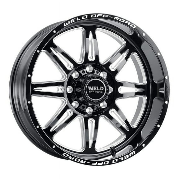 22x12 WELD Off-Road W132 Cheyenne Gloss Black Milled Wheel 8x6.5 (-44mm)