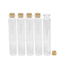 22x120x12.5mm Clear Glass Bottle with Cork Glass Bottle with Lid 30ml for Wedding Holiday Decoration Coffee Shop Decoration 6pcs