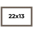 thumbnail image 1 of 22x13 Frame Silver Real Wood Picture Frame Width 1.25 Inches | Interior Frame Depth 0.5 Inches |, 1 of 8