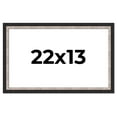 thumbnail image 1 of 22x13 Frame Silver Real Wood Picture Frame Width 1.25 Inches | Interior Frame Depth 0.75 Inches |, 1 of 8