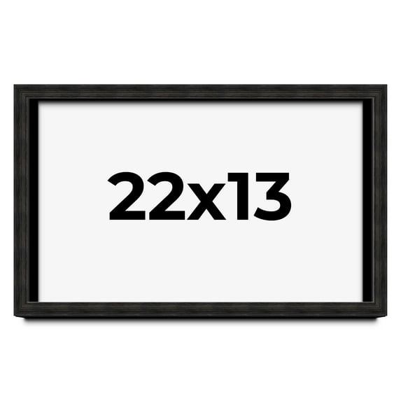 22x13 Shadow Box Black Rustic Barnwood Display Frame | 1.125 Inch Deep | 0.875 Inch Moulding Width
